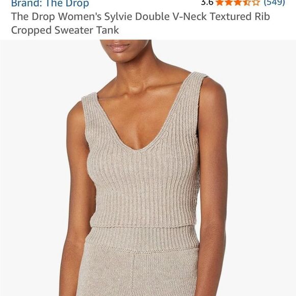 Women's Classic Knit Tank Top - Beige - Picture 5 of 10